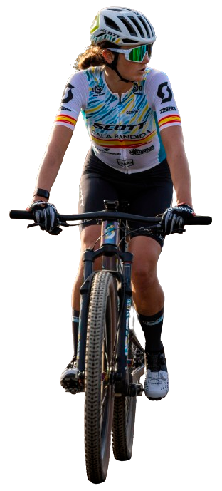 Natalia Fisher en bici